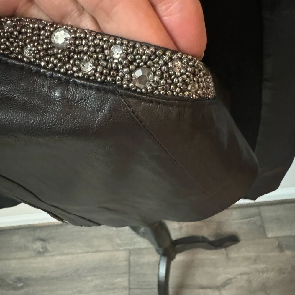 Badgley Mischka‎ leather jacket L
